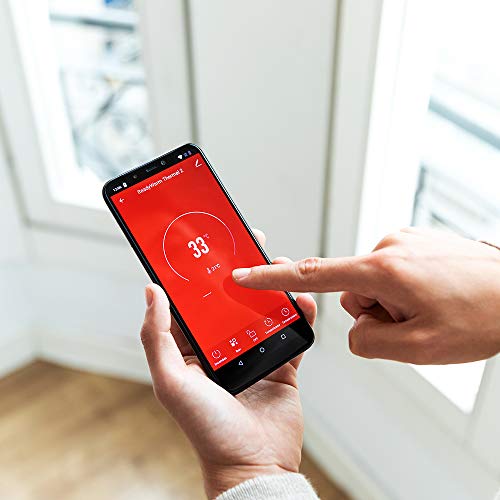 Cecotec Radiador Eléctrico Bajo Consumo Ready Warm 2000 Thermal Connected. 10 Elementos, 1500 W, De pared o pie, Temporizador, Mando a Distancia, Pantalla LCD, Control Wifi